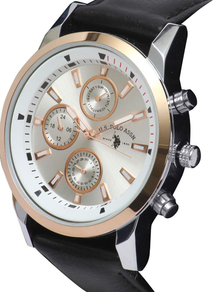 Us polo assn on sale watches leather strap