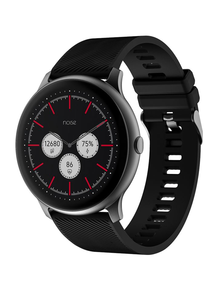 NOISE Unisex Black Evolve Full Touch Control Smart Watch with AMOLED Display wrb sw evolve std blk