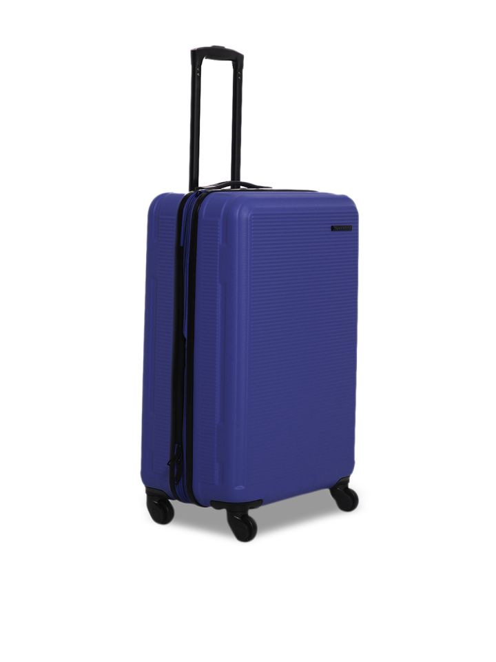 teakwood leather trolley bag