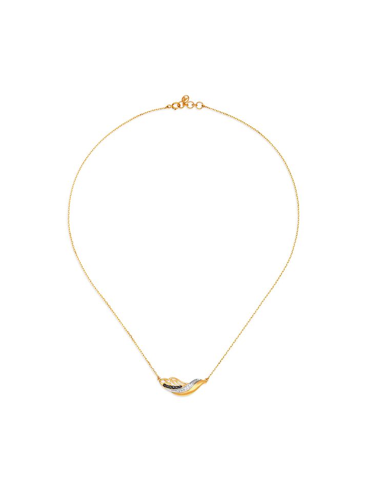 Tanishq 14KT Gold Diamond Necklace 