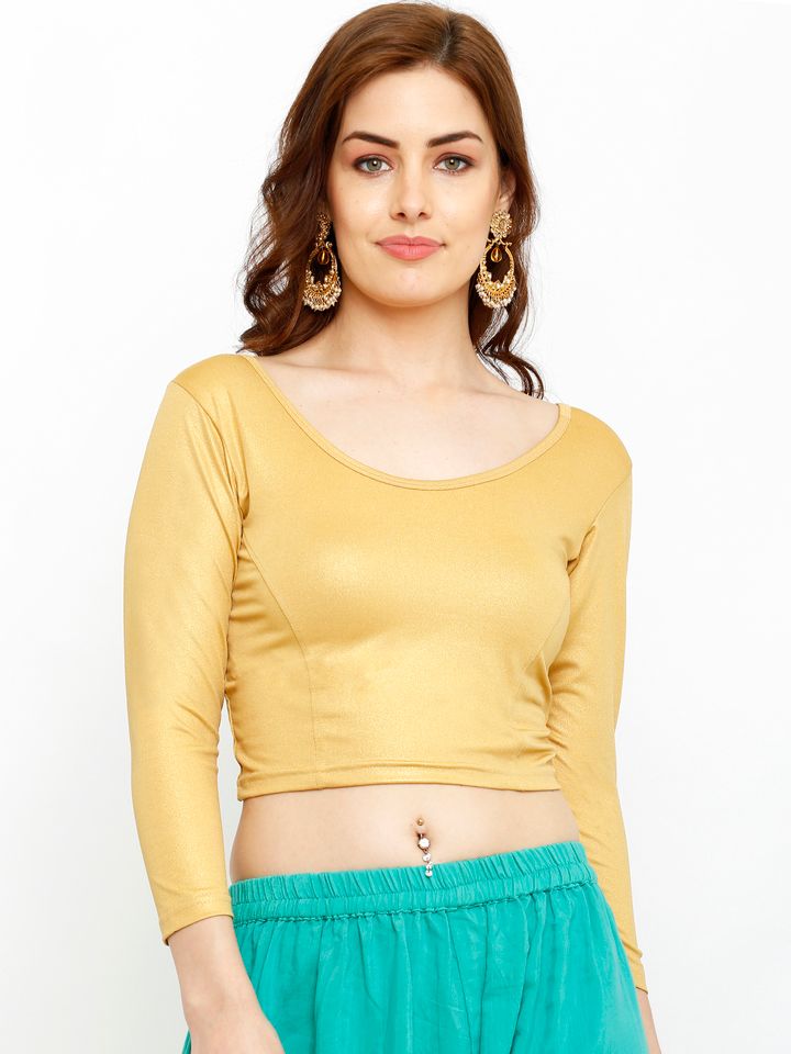 Stretchable blouse myntra clearance