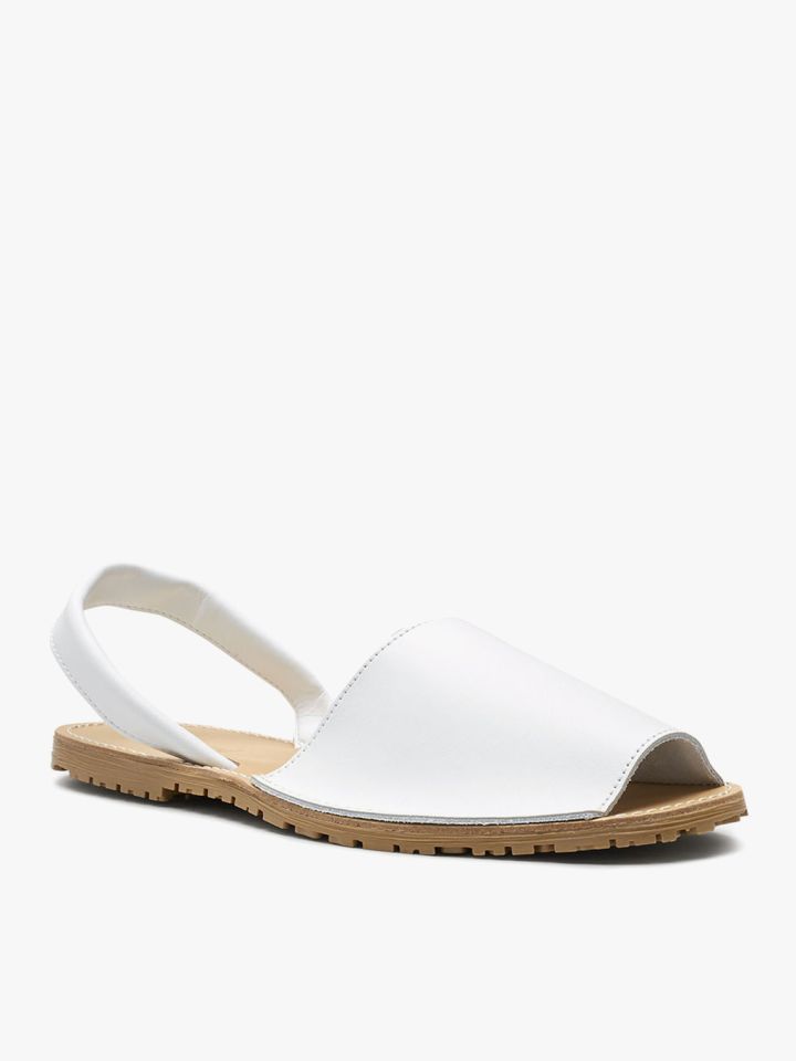 White shop beach sandals