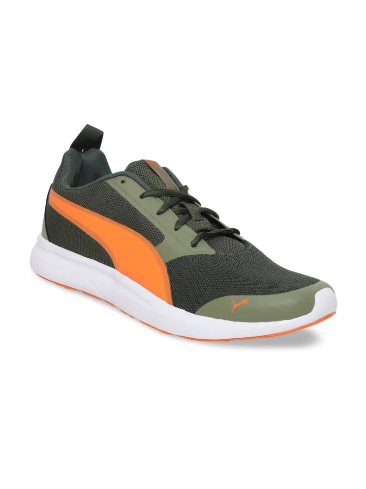 Buy Puma Unisex Olive Green Breakout IDP Running Shoes Sports