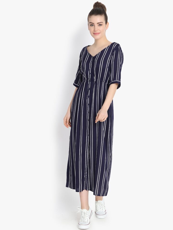 Stripe Midi Dress from J.Crew Ladylike Style - Sequins and Stripes