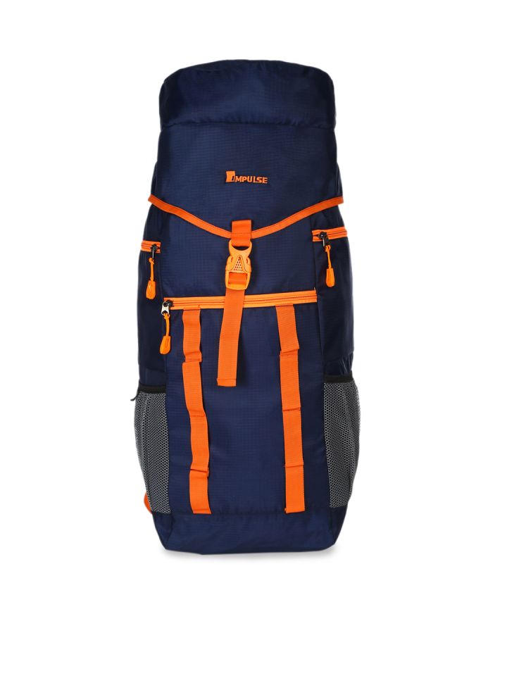 Impulse 65 ltrs top blue trekking backpack