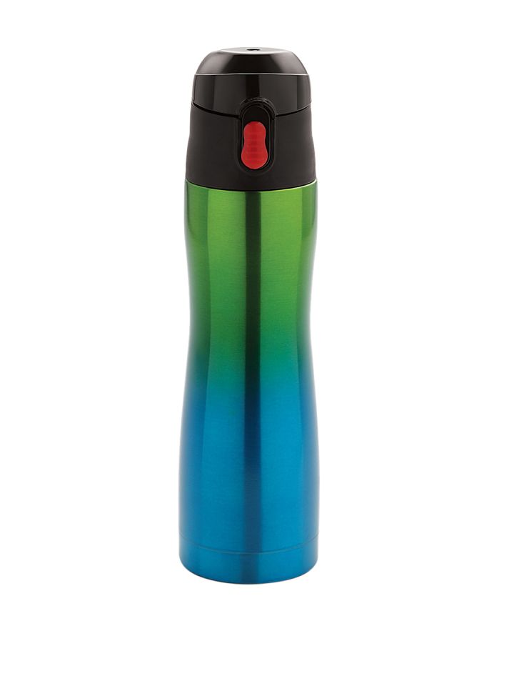 Buy Viva H2o Blue Green Textured Stainless Steel Water Bottle Water Bottle For Unisex 9846743 Myntra