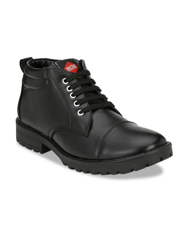 Mactree men s sales black leather boots