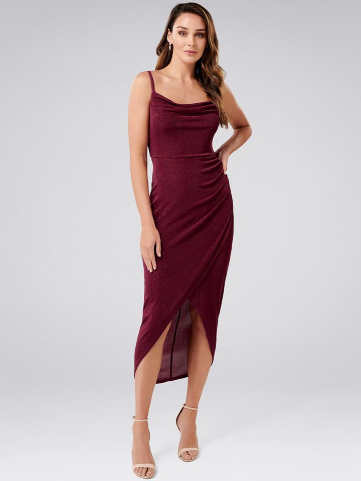 forever new burgundy dress