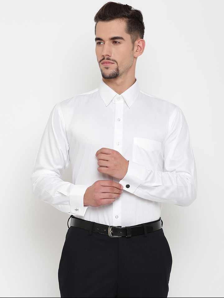 Cufflink shirts myntra clearance