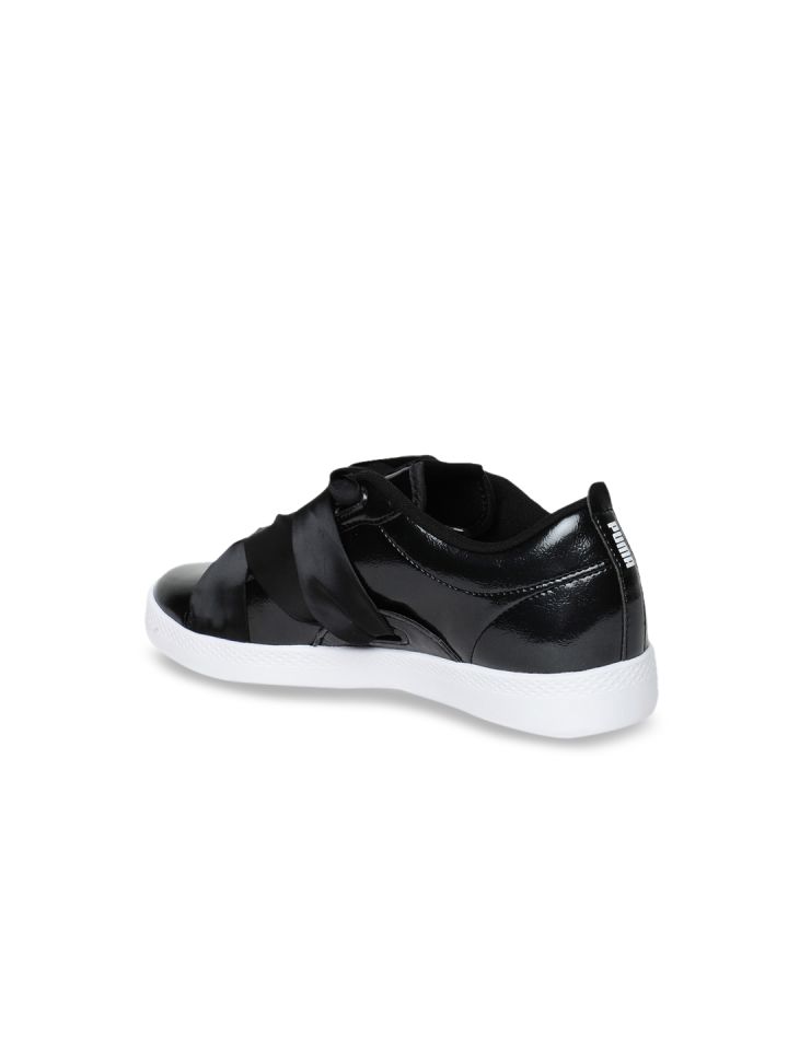 puma smash wns blk patent