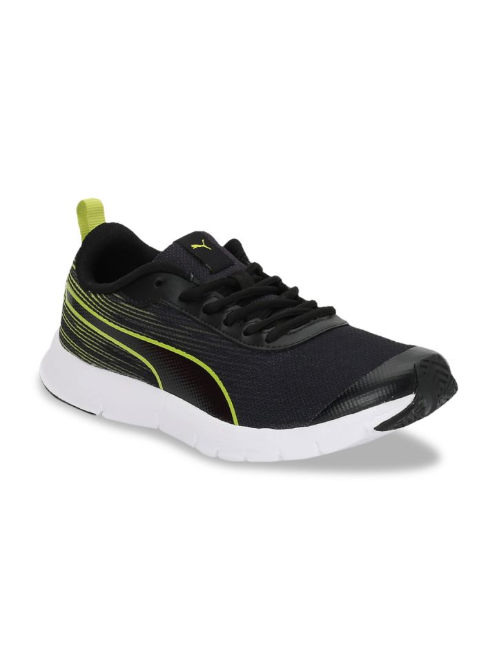 Buy Puma Men Black Mesh Mid Top Brisk FR IDP Running Shoes