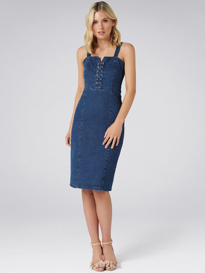 forever new denim dress