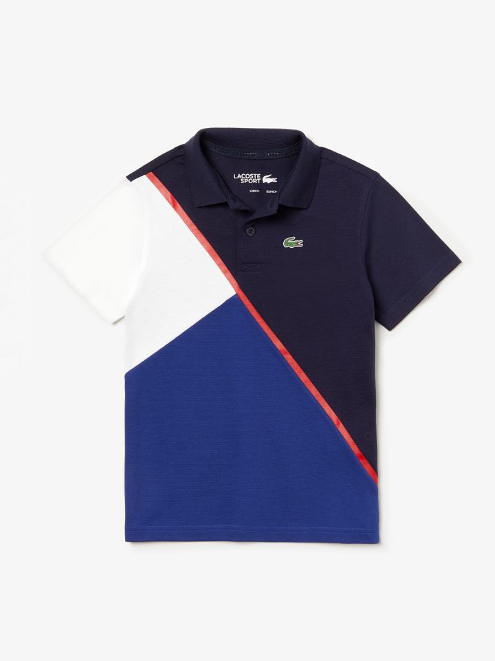 Buy Lacoste Boys Blue And White SPORT Colourblock Ultra Light Cotton Tennis Polo Shirt Tshirts for Boys 10452350 Myntra