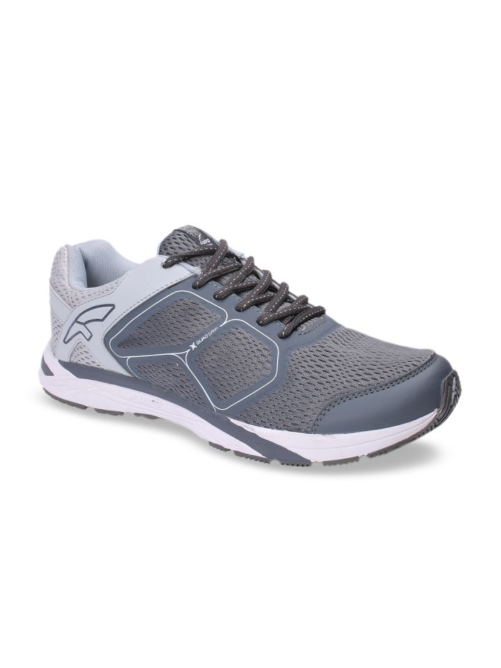 FURO by Red Chief Men Grey Mesh Mid Top Running Shoes