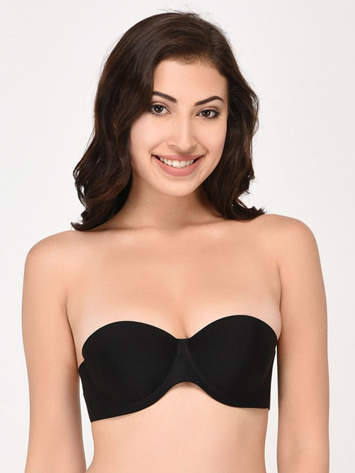 Buy PrettyCat Black Solid Underwired Lightly Padded Push Up Bra PC1BR20171  BLK 30A - Bra for Women 10668084