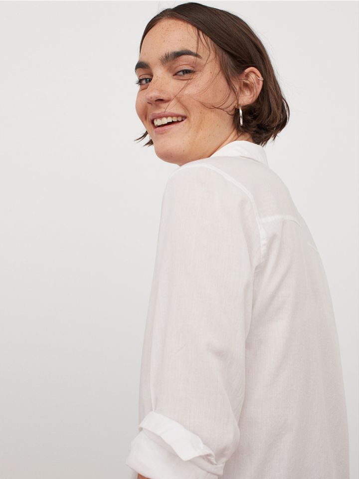 H & hotsell m white shirt