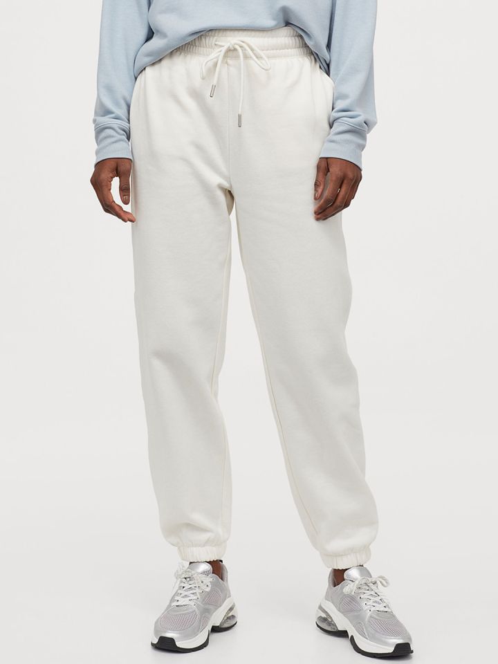 White sweatpants h&m outlet