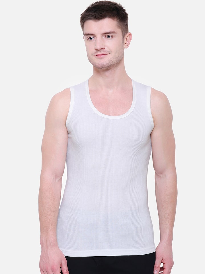 Buy BODYCARE INSIDER Men White Solid Thermal T Shirt - Thermal