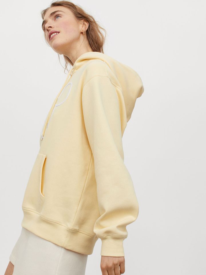 Yellow hoodie deals women's h&m