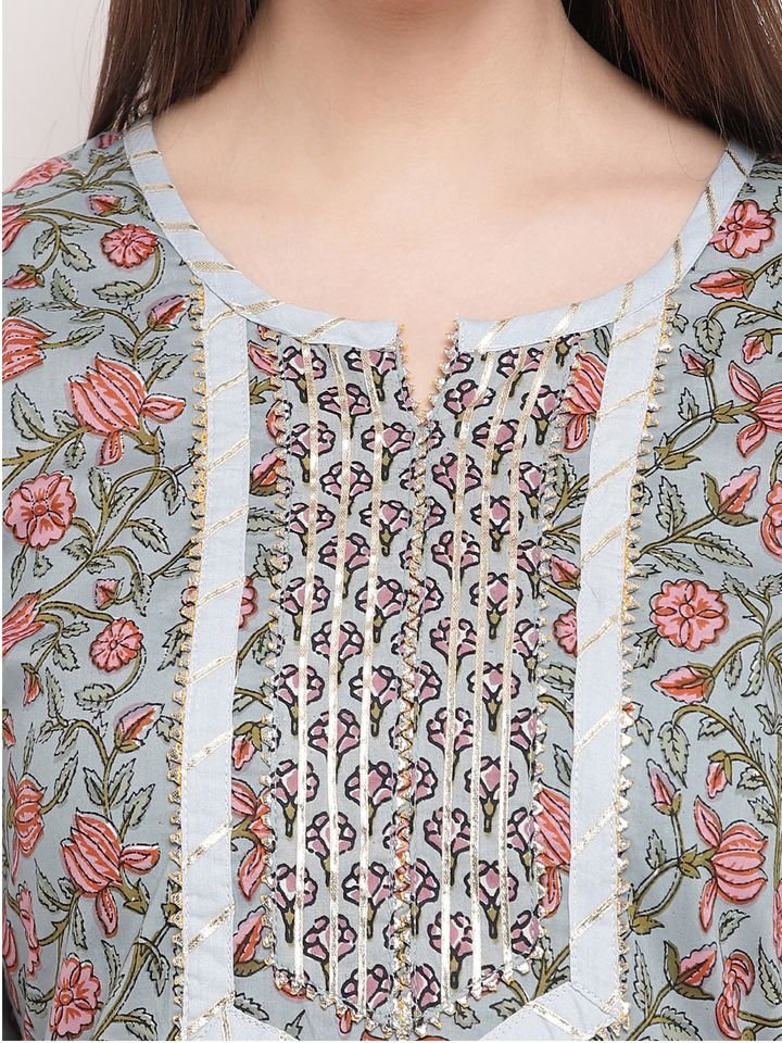 Buy Vbuyz Women Grey \u0026 Green Printed 