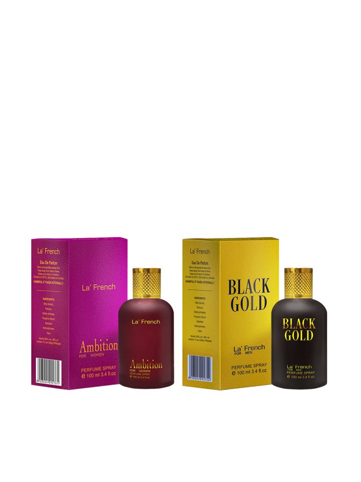 Buy La French Set Of Women Ambition Men Black Gold Perfume 100ml