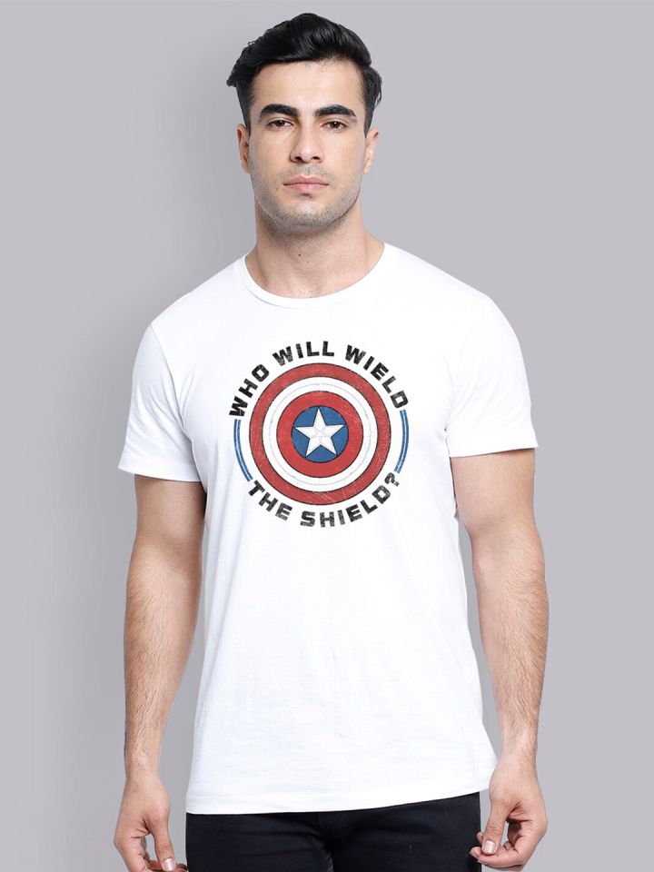 Captain america t shirt myntra clearance