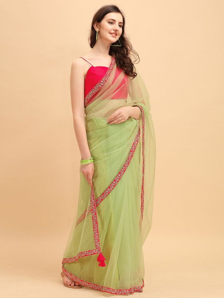 Myntra shop net saree