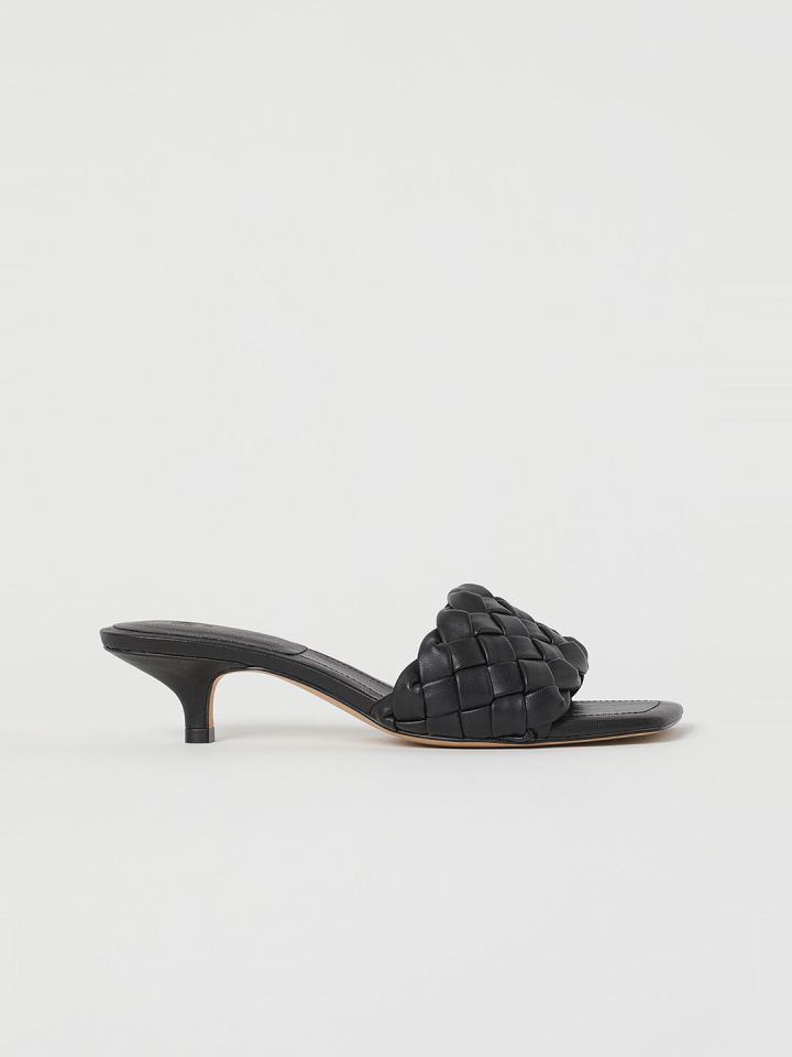 Black mule store heels sandals