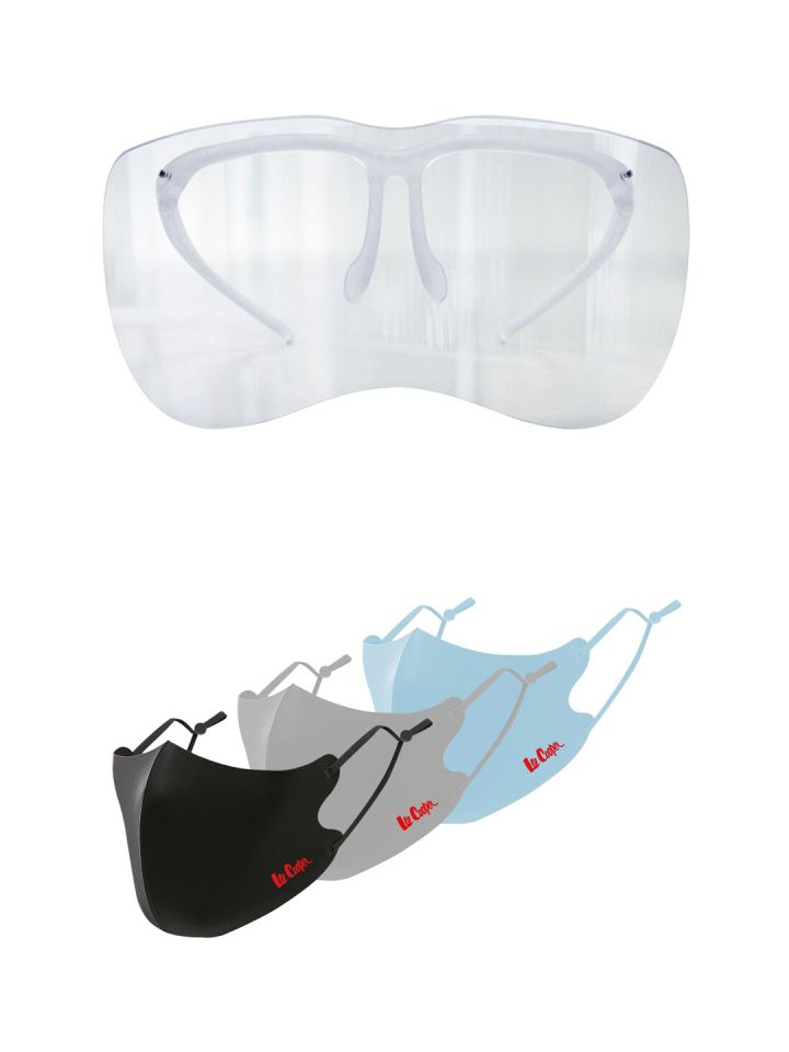 Buy Lee Cooper Unisex Goggle Style Eye Shield With 3 Solid