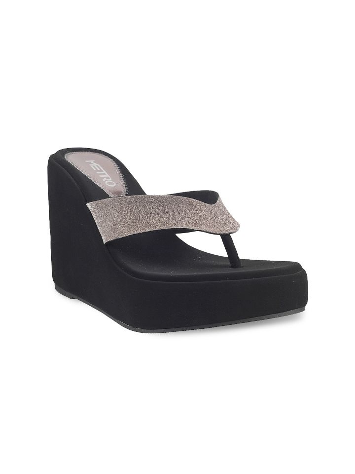 Metro shop black wedges