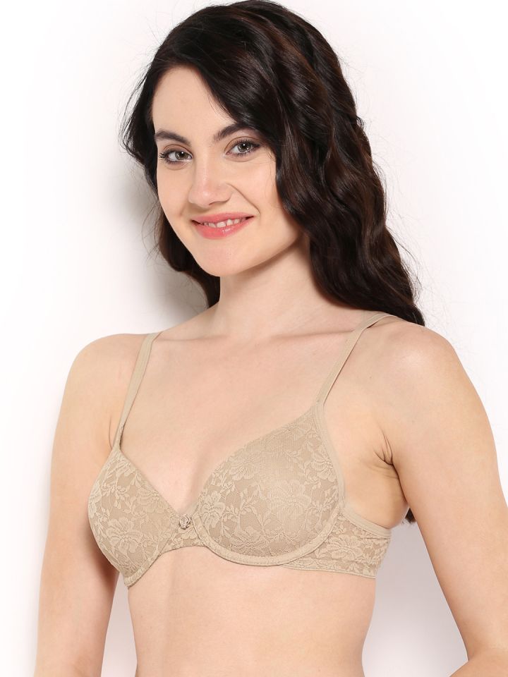 Buy Amante Floral Romance Lightly Padded Underwired Full Coverage Lace T  Shirt Bra BRA10301 - Bra for Women 174815