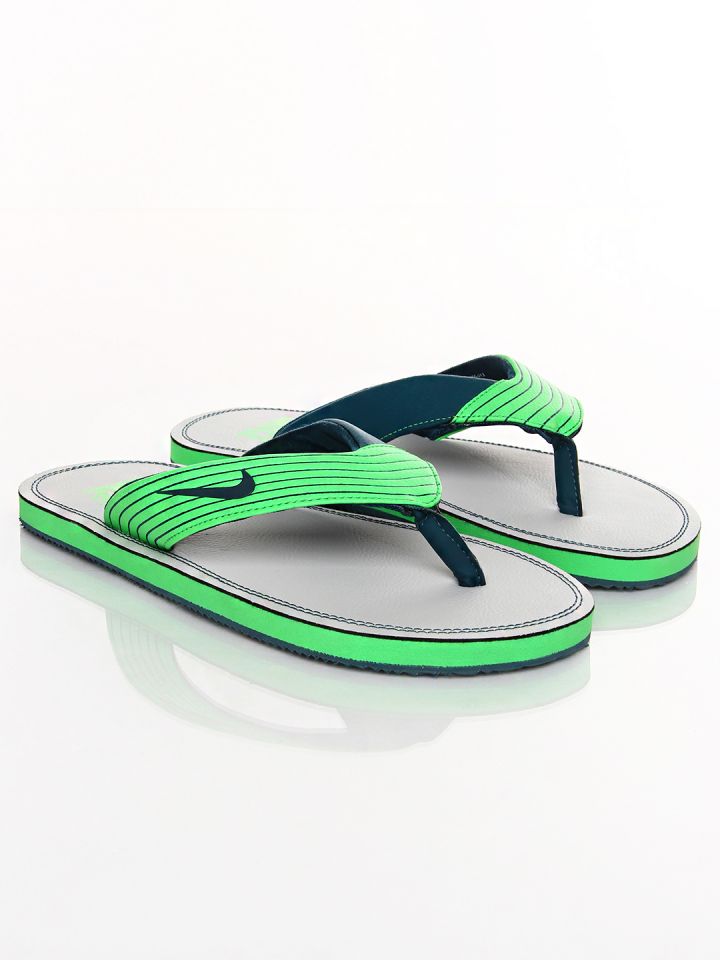 Nike Green Blue Chroma Thong III Flip Flops