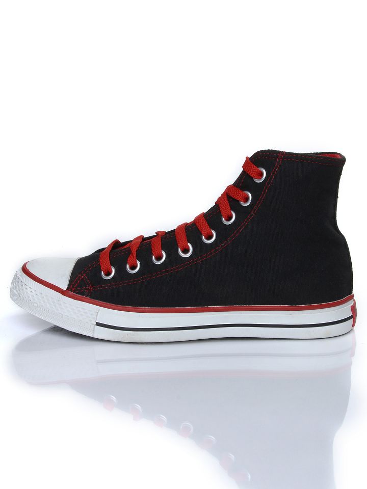 Black and red converse mens outlet