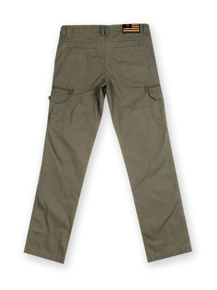 Buy U.S. Polo Assn. Kids Boys Brown Cargo Pants Trousers for