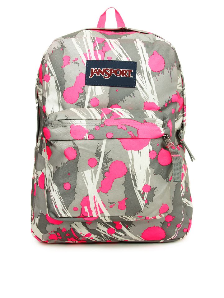Jansport pink camo top backpack