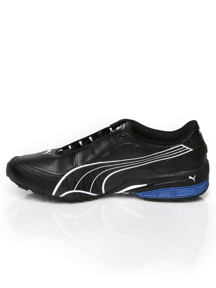 Puma men black shop tazon ii running shoes