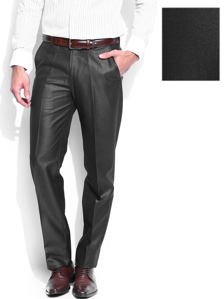 FRANKO ROGER FLEXI WAIST Slim Fit Men Black Trousers  Buy FRANKO ROGER FLEXI  WAIST Slim Fit Men Black Trousers Online at Best Prices in India   Flipkartcom
