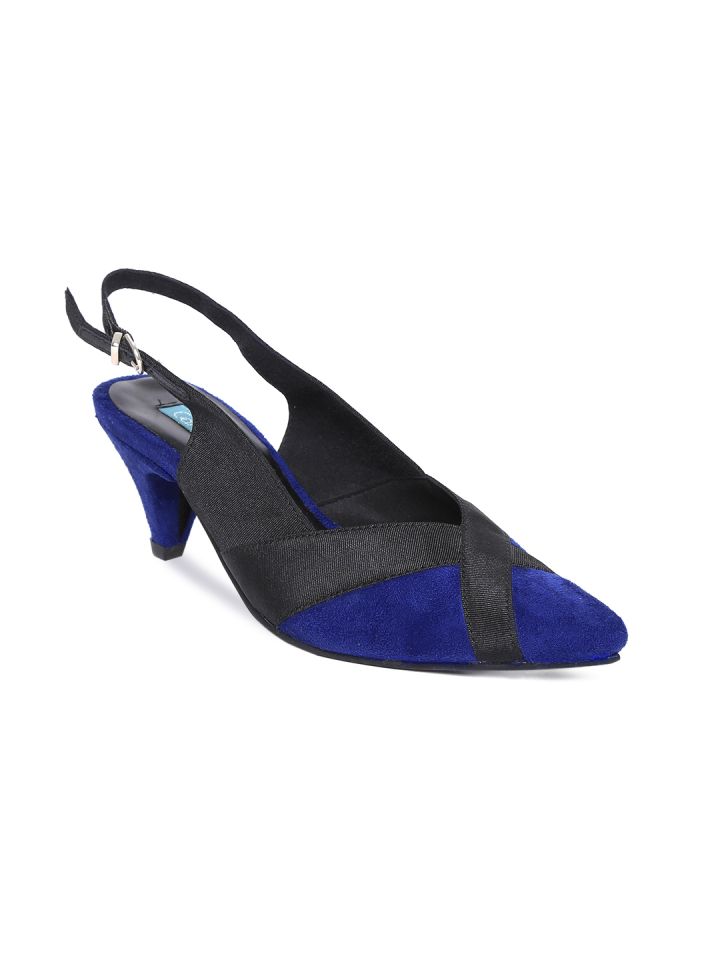 Catwalk Women Blue Black Heels