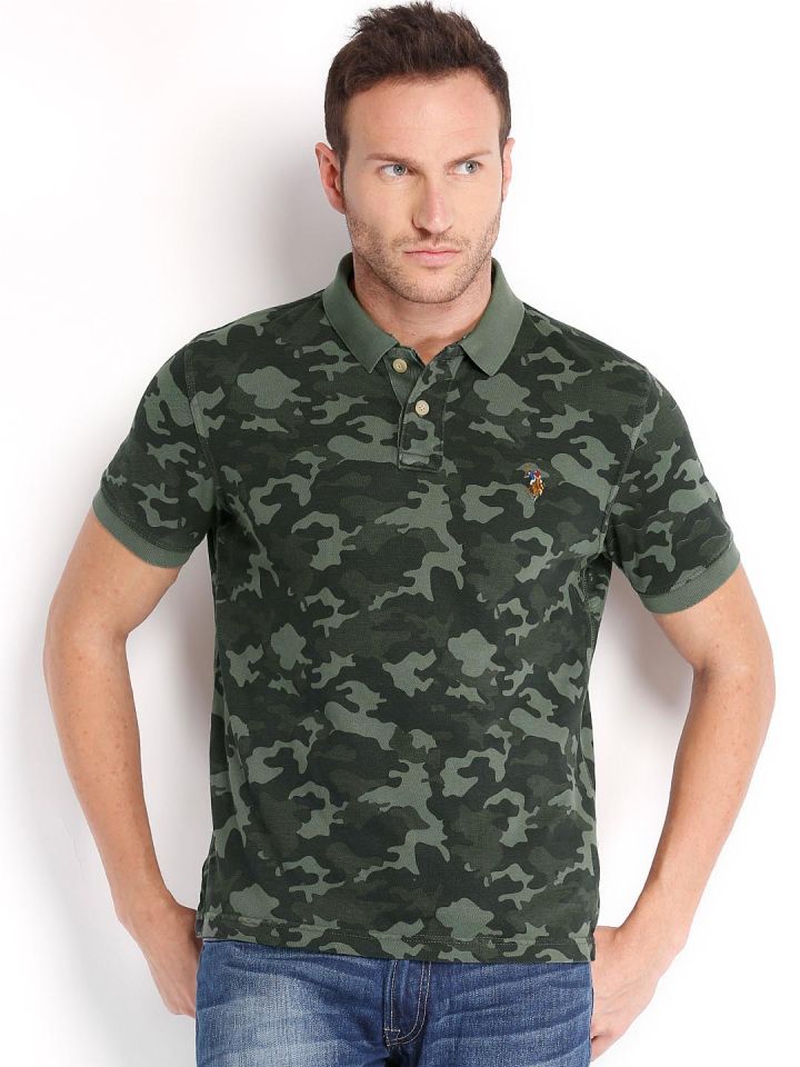 us polo t shirts myntra