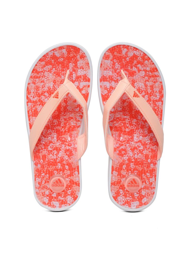 ADIDAS Women Peach Coloured Adissage Thong GR W Flip Flops
