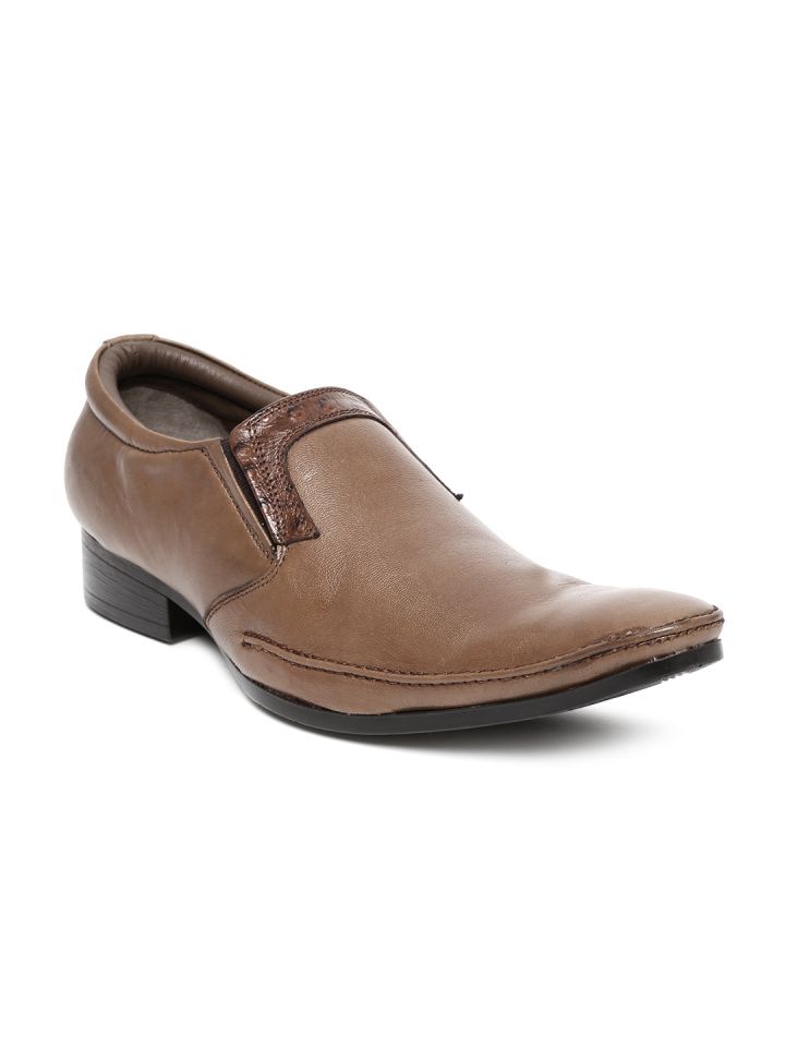 Buy Allen Cooper Men Brown Leather Formal Shoes Formal Shoes for