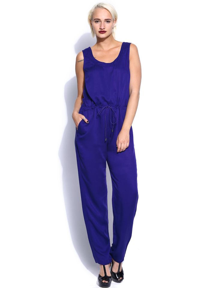 French connection blue jumpsuit sales