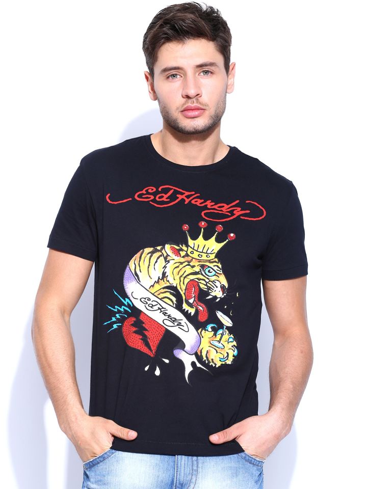 Ed hardy t shirt mens online