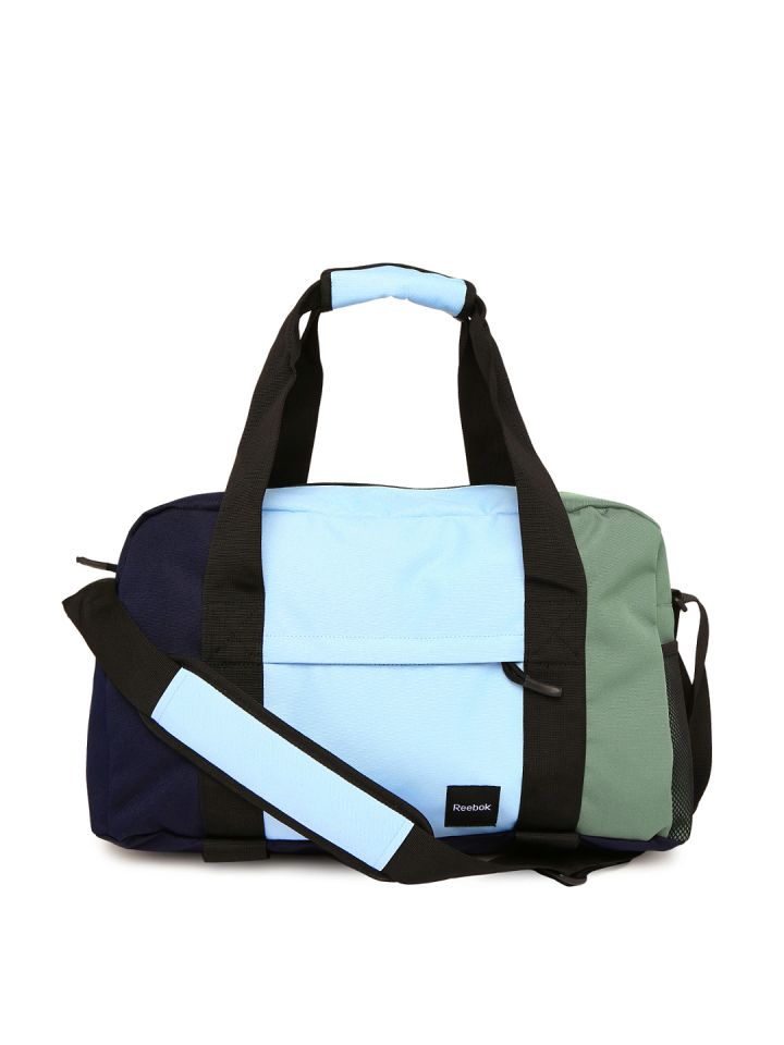 Reebok Unisex Blue Green Graph Grip Duffle Bag