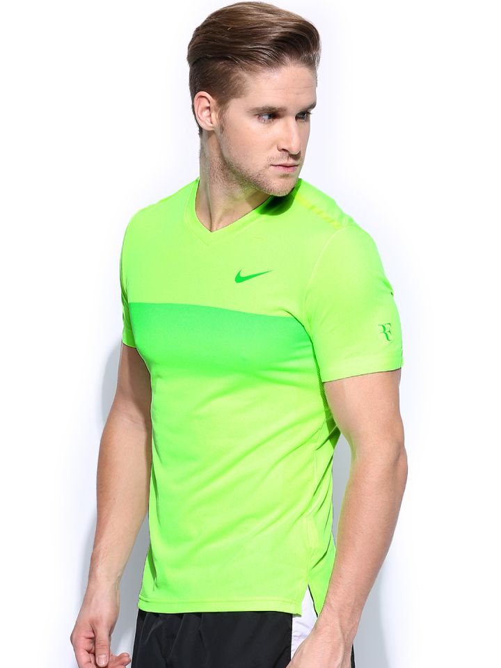 Nike dri top fit neon green
