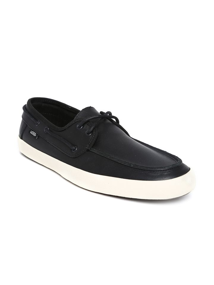 Vans boat shoes black 2025