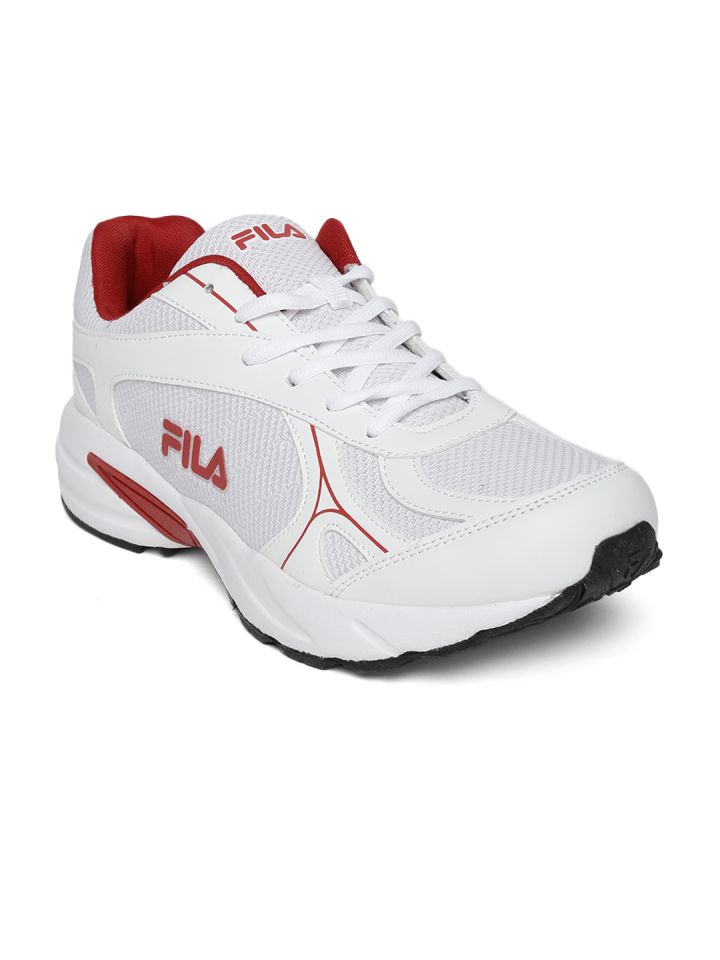 Fila white shop sprint sports shoes