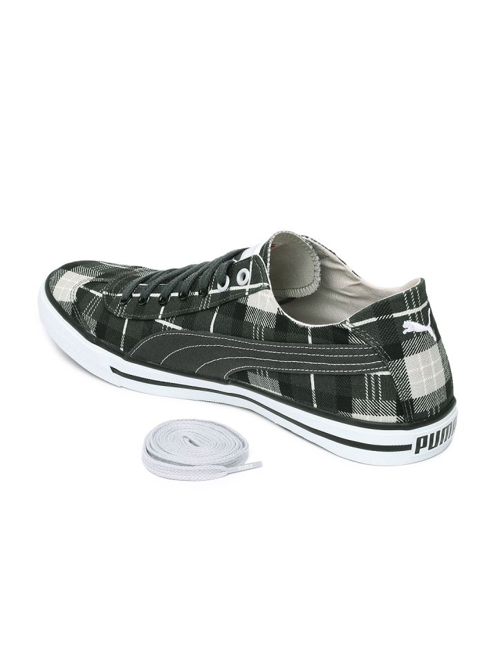 PUMA Men Grey Black 917 Gr Lo DP Checked Casual Shoes
