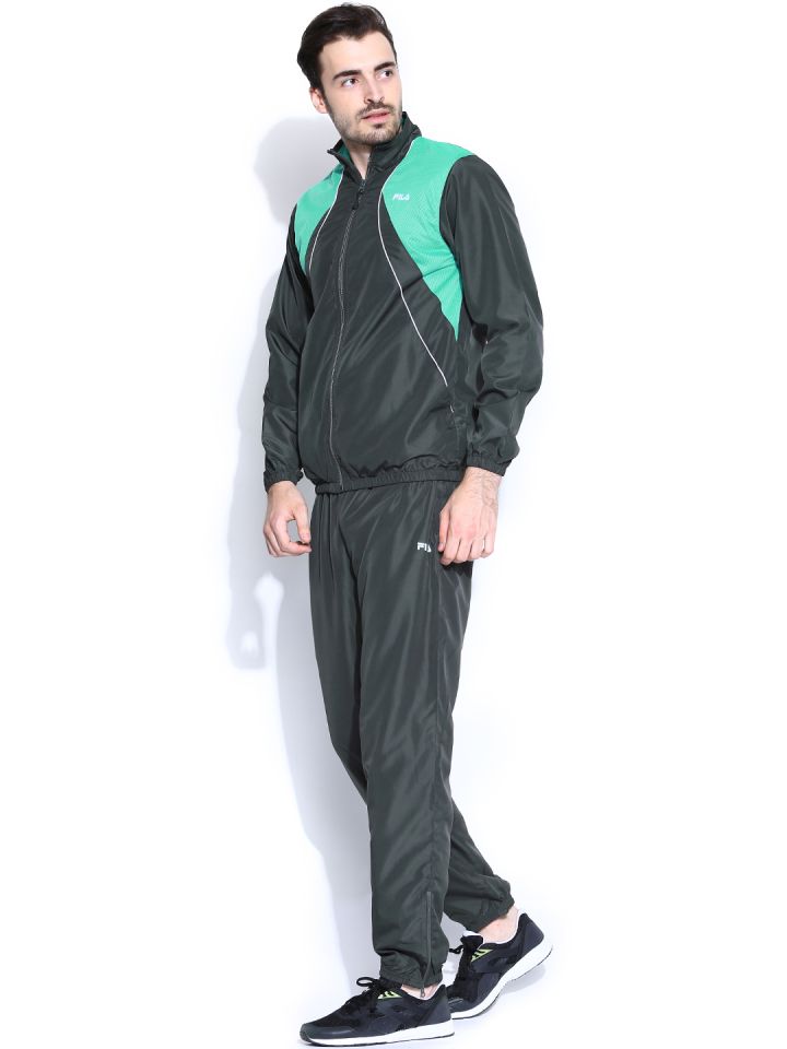 FILA Men Olive Green Midland Training Tracksuit
