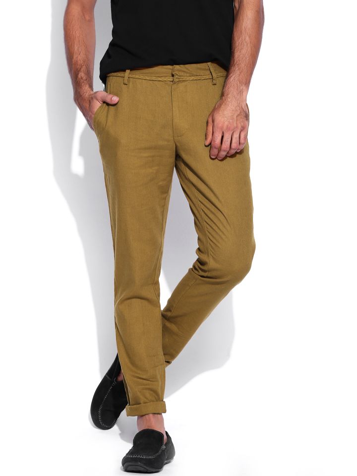 United Colors Of Benetton Trousers and Pants  Buy United Colors Of Benetton  Ladies Navy Blue Linen Pants Online  Nykaa Fashion